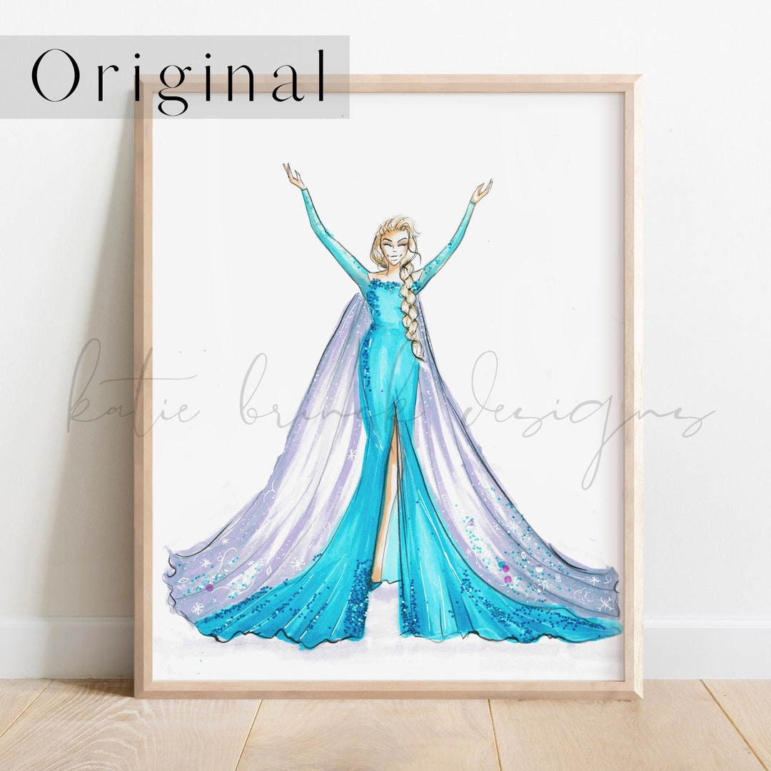Elsa Wall Art Frozen Decor Elsa Decor Girl Room Wall Art Elsa Frozen