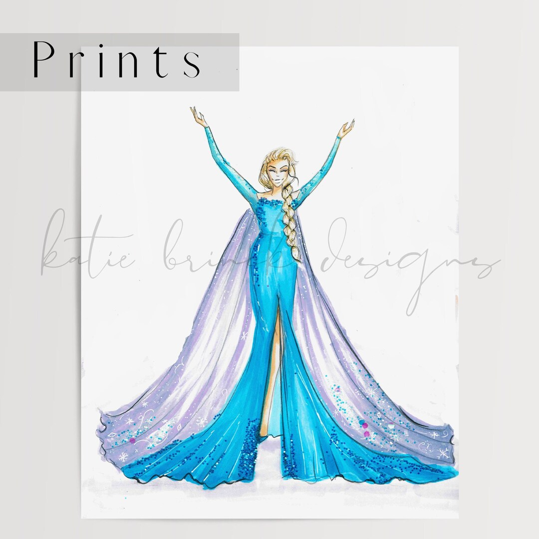 Elsa Wall Art Elsa Room Decor Elsa Party Decor Frozen Elsa Art Frozen