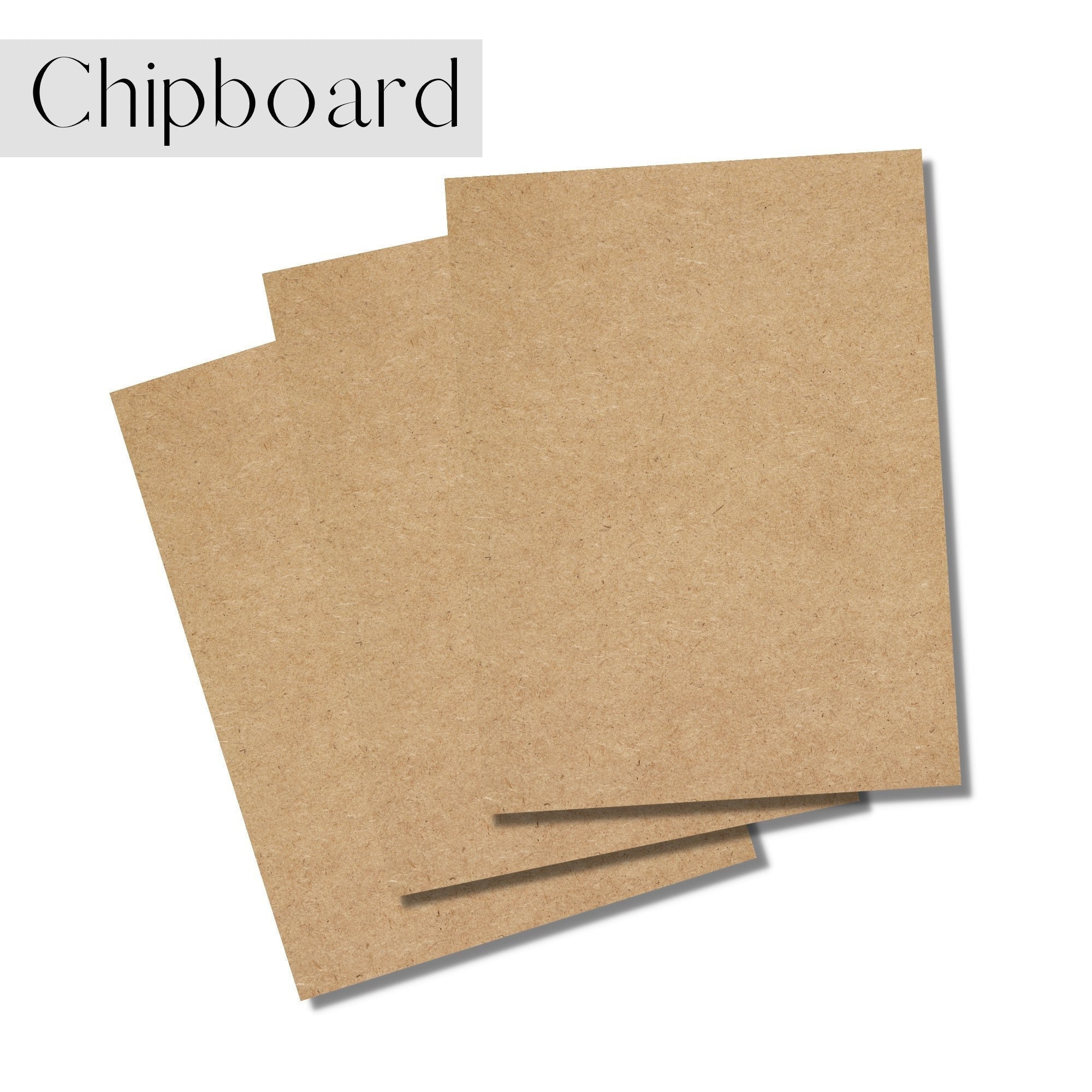 40 Sheets of Kraft Colored Chipboard Paperboard for Cricut and