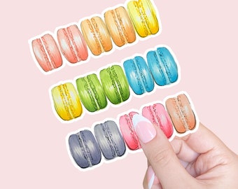 Macaron Cookie Vinyl Sticker Macaron Sticker waterproof Macaron sticker dishwasher safe clear sticker Macaron sticker die cut Macaron sticke