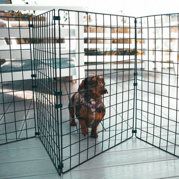 75cm High Folding Dog Fence 50mm X 50mm Mesh Ideal for Puppy small Dogs Etsy Canada