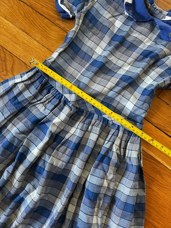 Girls 1960s plaid dress - image 2