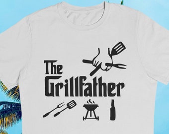 The Grillfather Shirt, Funny BBQ Gift for Dad