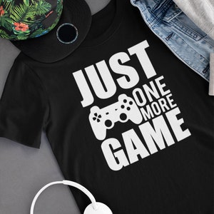 Just One More Game Youth Shirt, Funny Gaming T-shirt, Gamer T-Shirt, Gift for Gamer Kids, Gift For Birthday, Video Game Tee, Roblox Lover