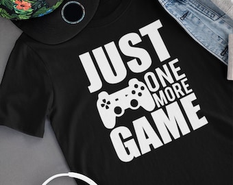 Just One More Game Youth Shirt, Funny Gaming T-shirt, Gamer T-Shirt, Gift for Gamer Kids, Gift For Birthday, Video Game Tee, Roblox Lover