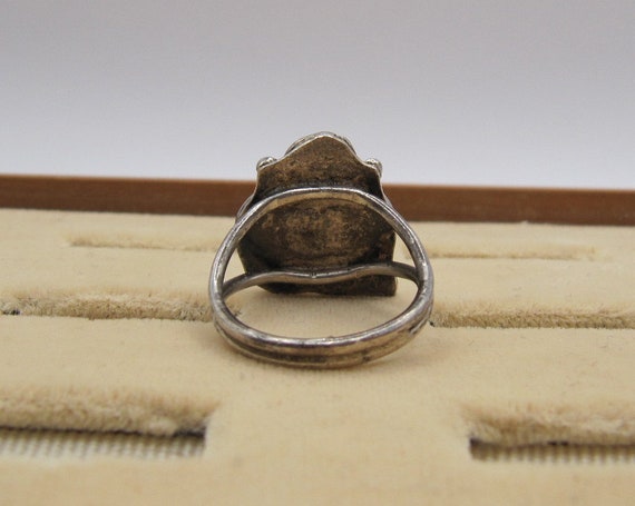 Vintage Silver Amethyst ring - image 4
