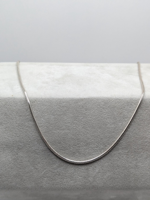 ♥️イタリア製スネークチェーンシルバー925鎖ネックレス イタリア製