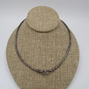 Designer BA Suarti Bali Sterling Silver Byzantine chain necklace 18&quot;