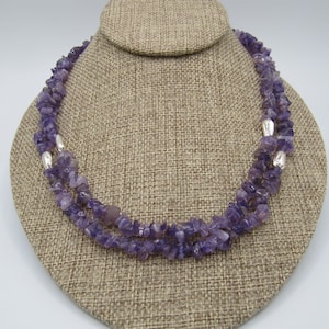 Sterling Silver 925 Amethyst Necklace