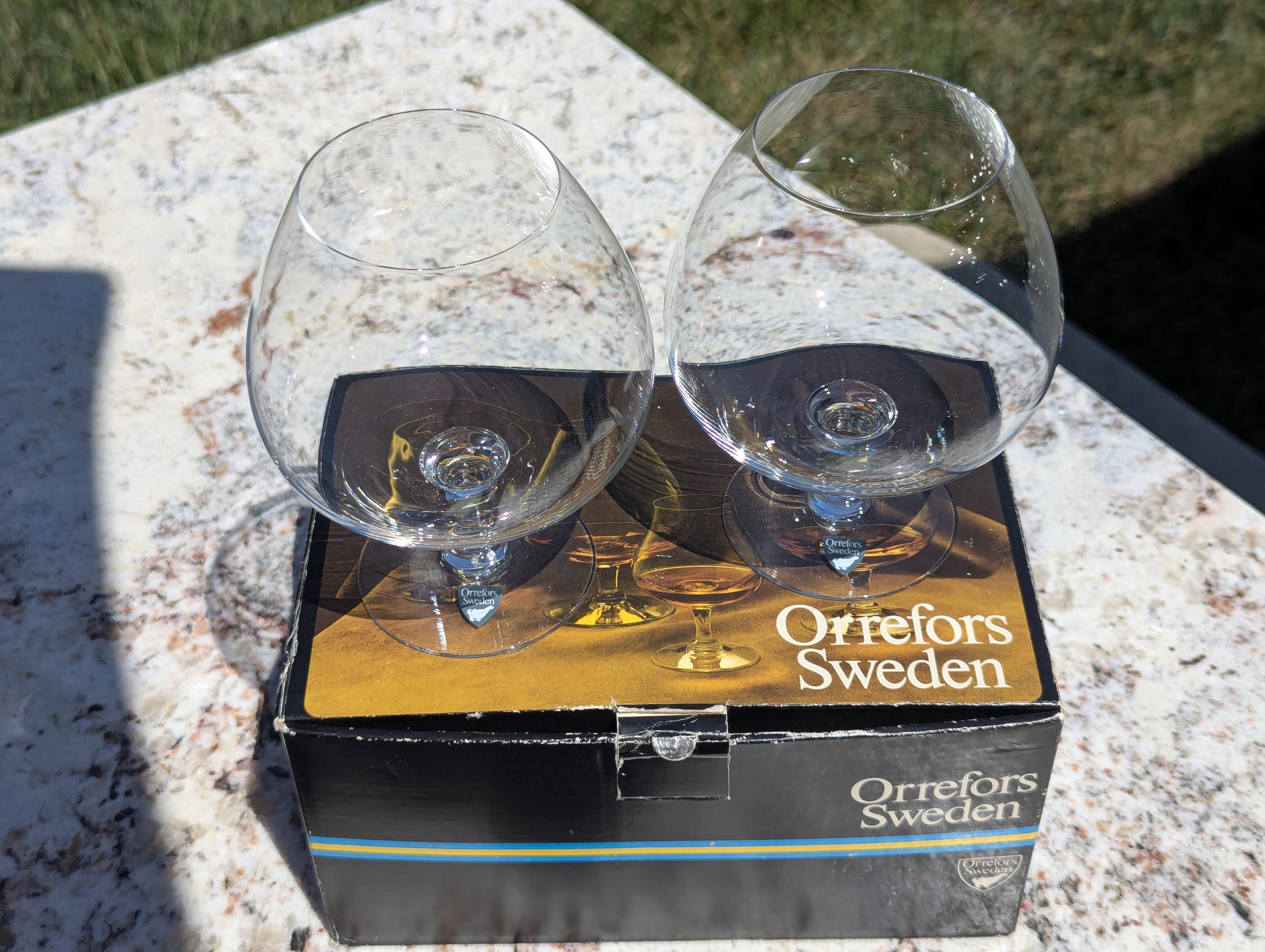 オレフォス スウェーデン クリスタル アロマグラス ブランデー