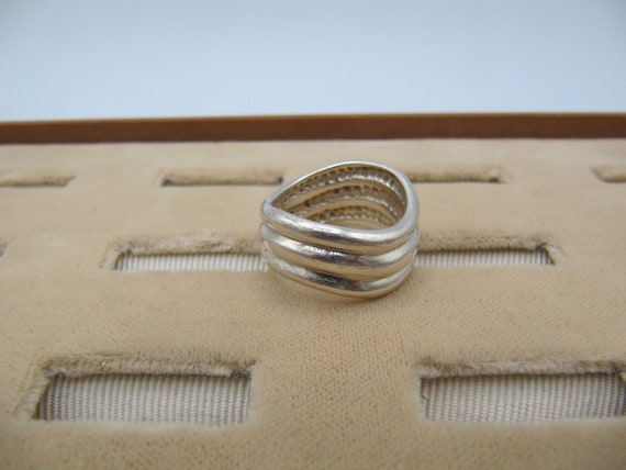 Sterling Silver 925 Ring Band Size 6 - image 4