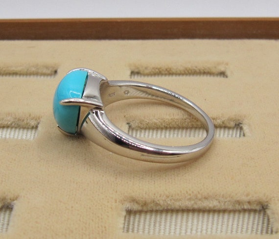 Designer Sterling Silver Turquoise ring - image 3