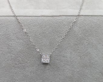 Collana Maglia Grumetta Piatta Da 4 Mm Placcata Oro Bianco In Argento 925 60 Cm