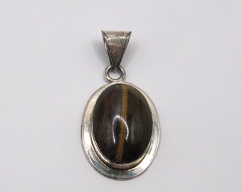 Solitario Vortice Topazio Ciondolo Argento Sterling 925