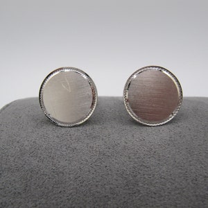 Vintage Lamode Sterling Silver 925 Round Cuff links