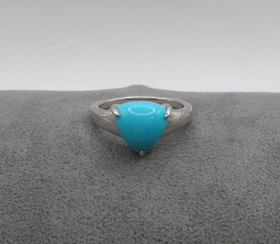 Designer Sterling Silver Turquoise ring - image 6