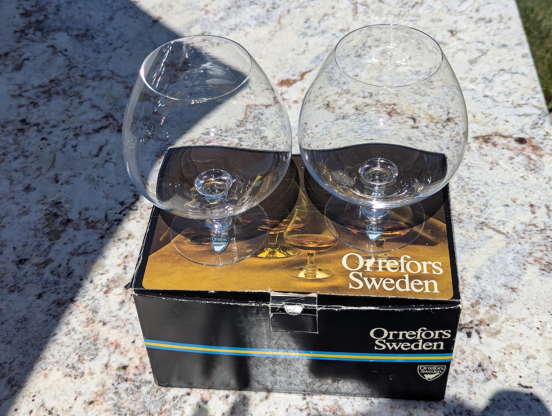 オレフォス スウェーデン クリスタル アロマグラス ブランデー