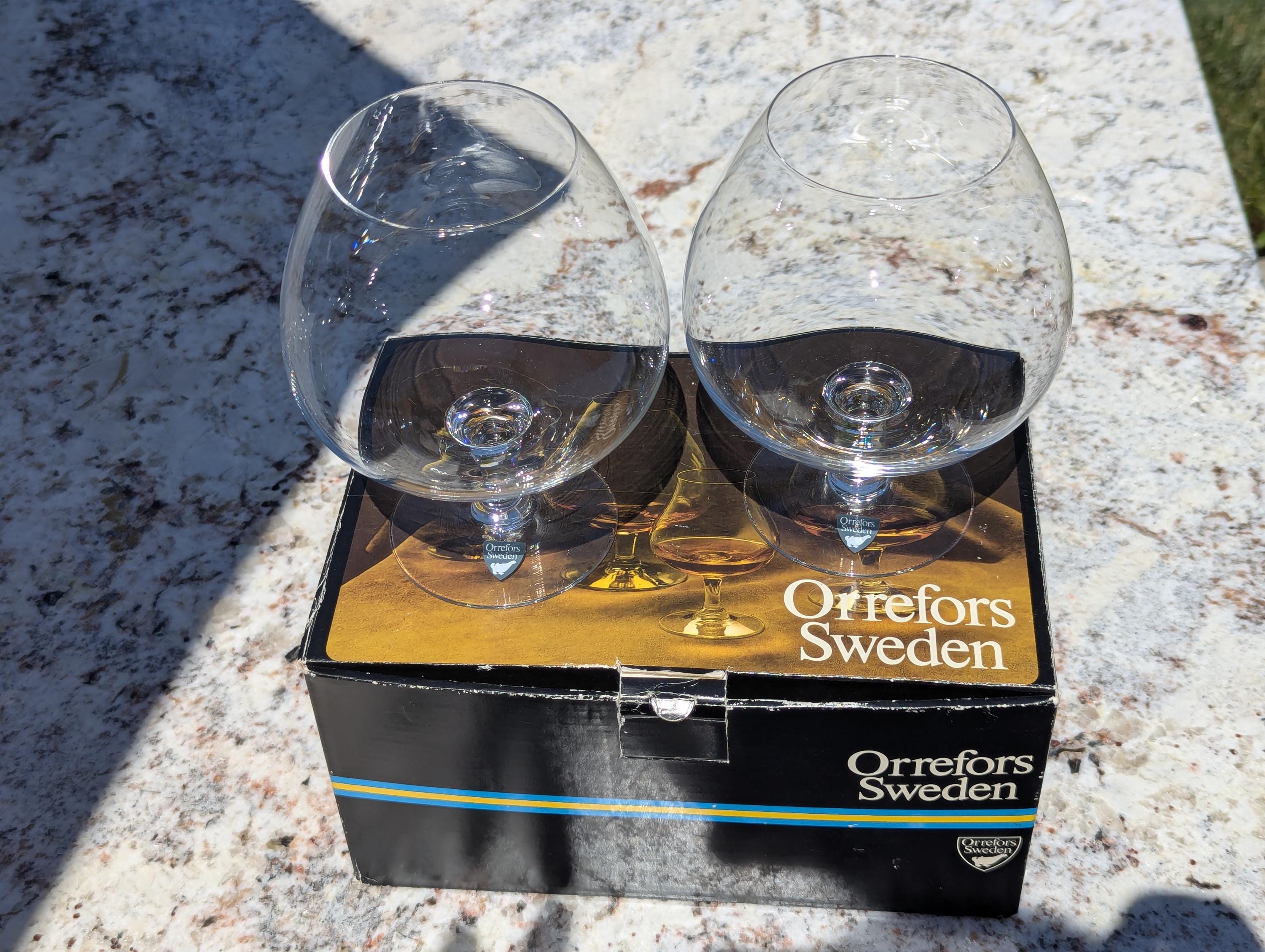 オレフォス スウェーデン クリスタル アロマグラス ブランデー