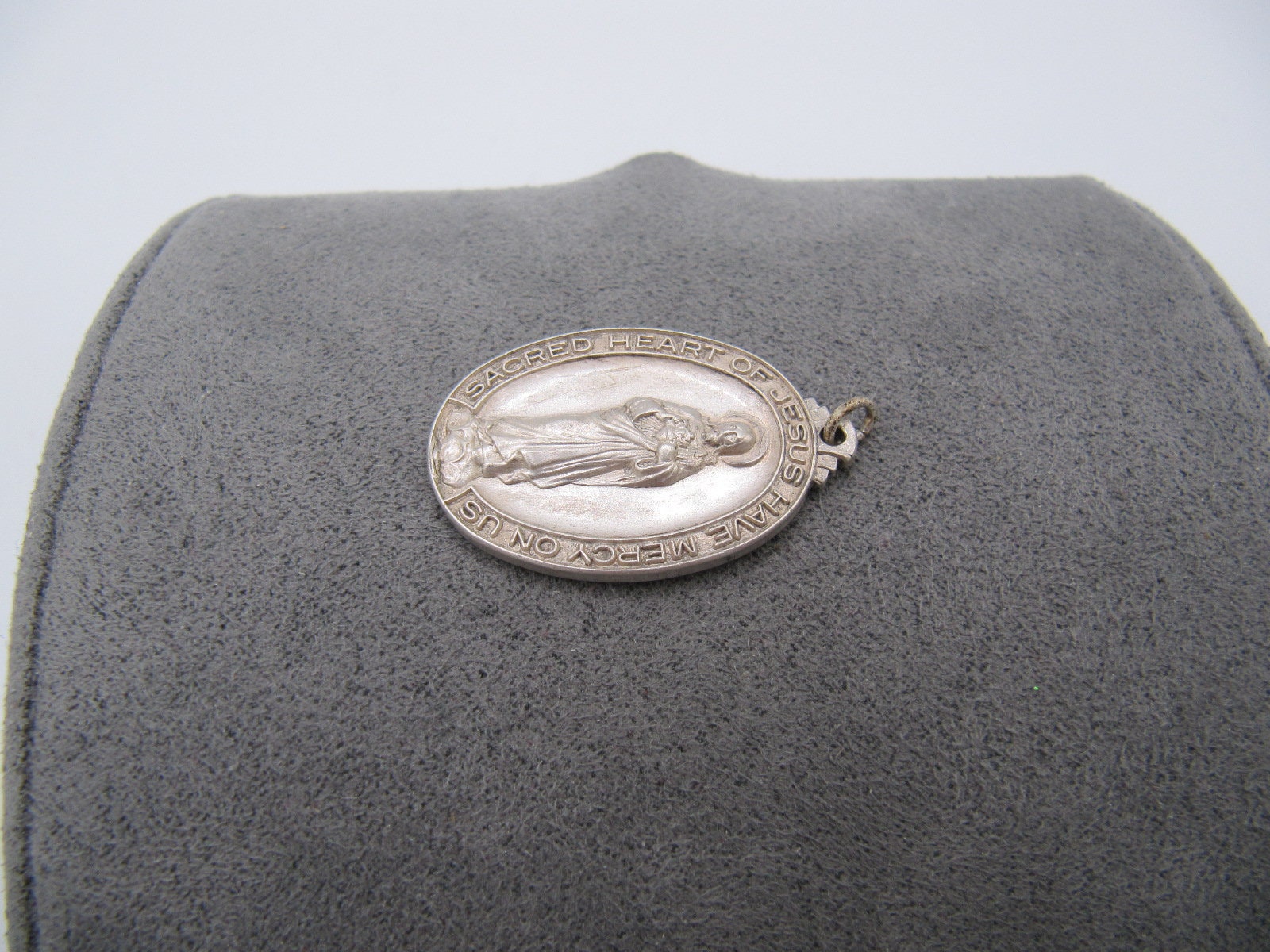 Vintage Sterling Silver 925 Jesus Mary Religious Medal Pendant - Etsy