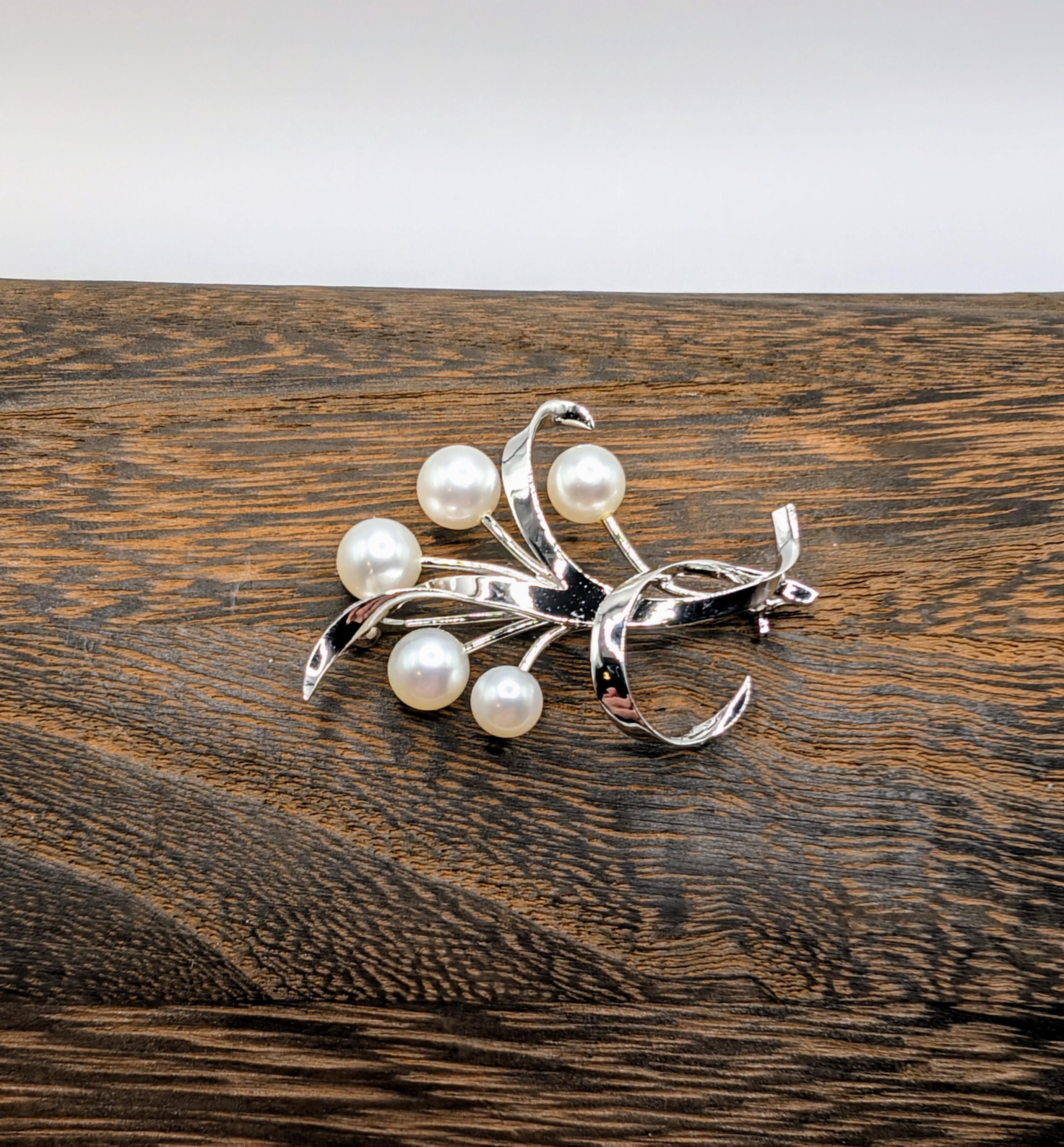 Mikimoto Brooch - Etsy