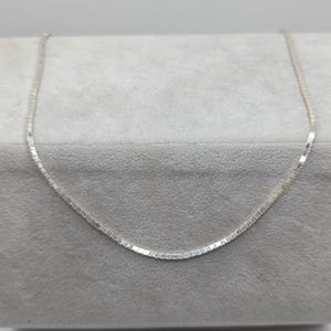 Paulo Romeo Italy Sterling Silver 925 Box Chain Necklace