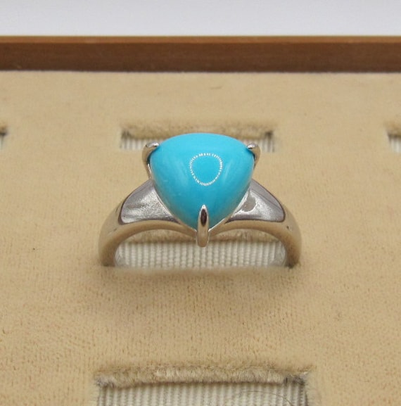 Designer Sterling Silver Turquoise ring - image 2