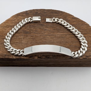 Sterling Silver Mexican Id Bracelet - Etsy