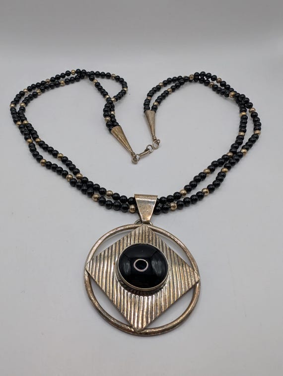 Leslie Yazzie Navajo Native American Sterling Silver 925 Black
