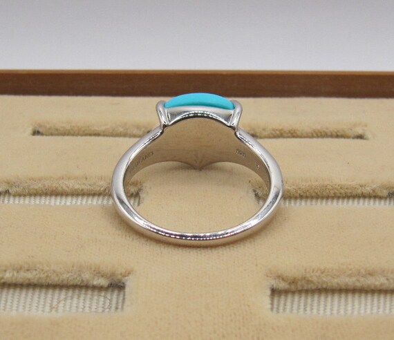 Designer Sterling Silver Turquoise ring - image 5