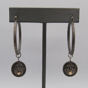 BA Suarti Bali Indonesia Sterling 18K Gold earrings with charms