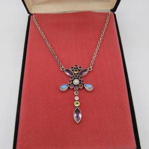 Nicky Butler Sterling Silber 925 Multi Edelstein Anhänger Halskette