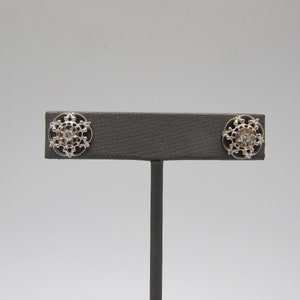 Vintage 14K Weißgold 585 Diamant Ohrstecker