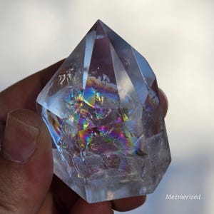 Regenbogen klarer Quarz Turm | G | Neu