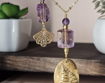Ametrine Long Boho Necklace