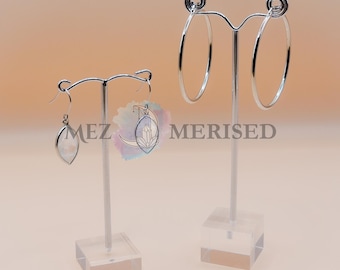 Acrylic Metal T-Bar Earring Display Stand | Jewellery Organiser