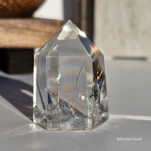 Regenbogen klarer Quarz Turm | EIN | Neu