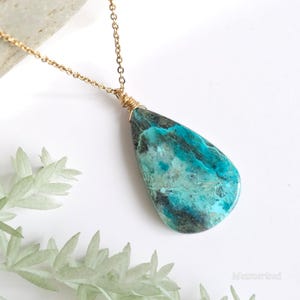 Shattuckite Necklace | Gold (One of a kind)