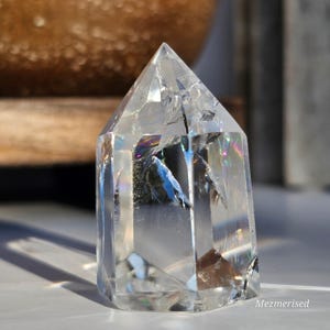 Regenbogen klarer Quarz Turm | E | Neu