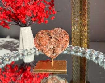 レッド ドゥルージー ピンク アメジスト ハート 3023 - Etsy 日本