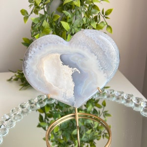 Druzy Agate heart - Healing Crystals 2183