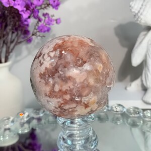 druzy pink amethyst sphere with quartz 2937 quartz sphere