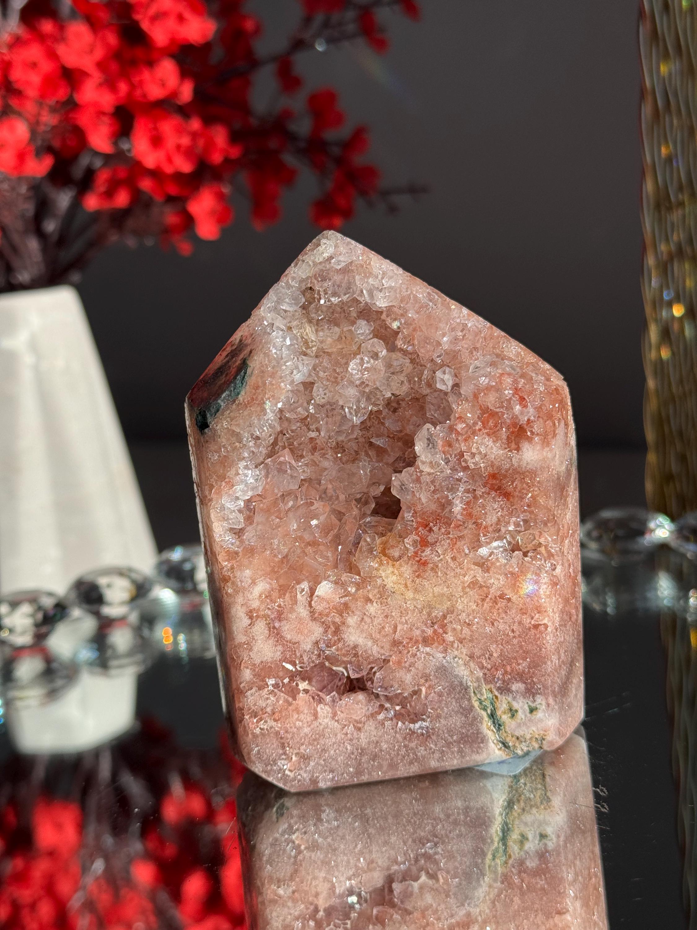 ドゥルージーピンクアメジストタワーとクォーツ3025 - Etsy 日本