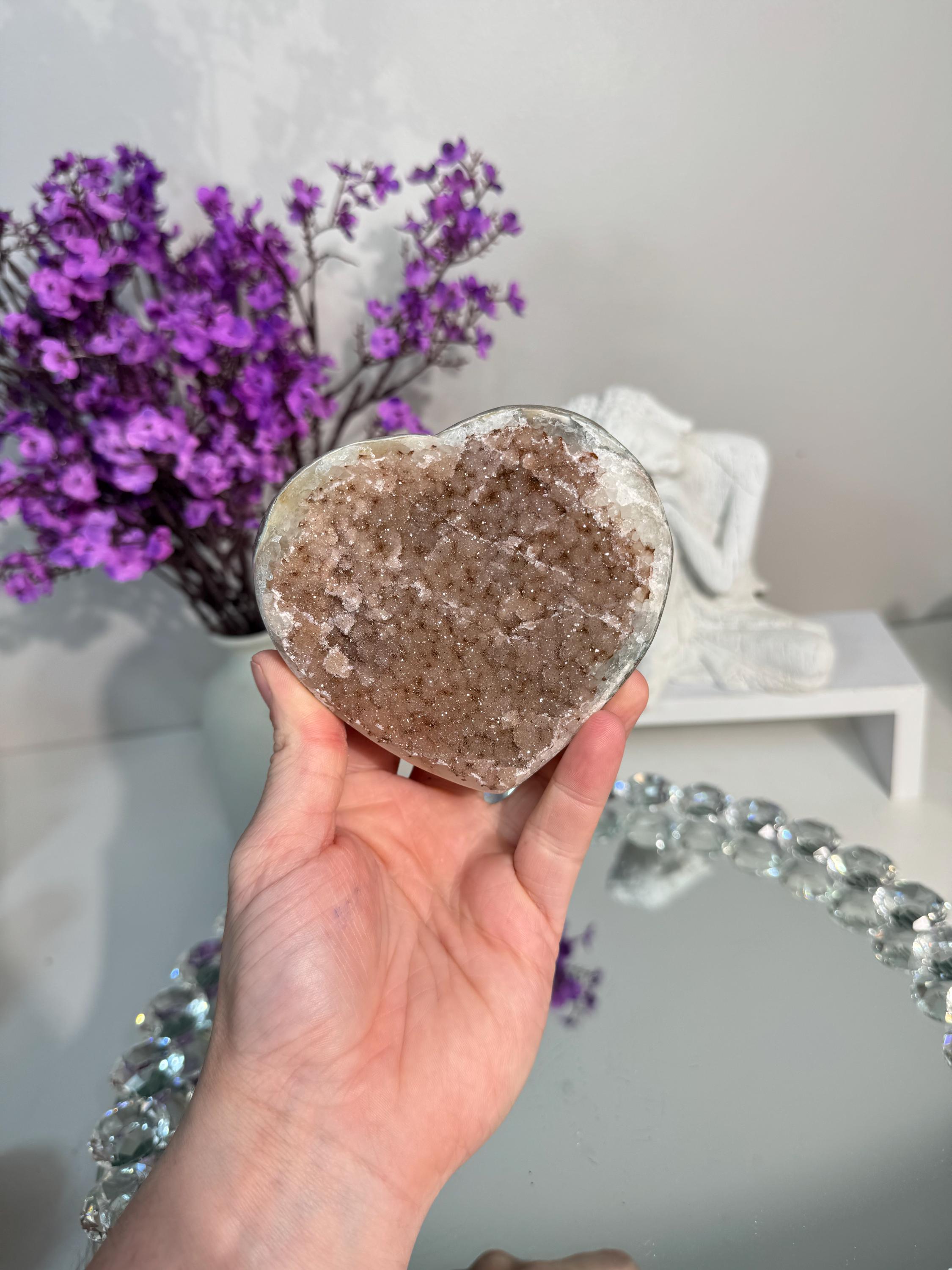 ピンクシュガーアメジストハート 3170 - Etsy 日本