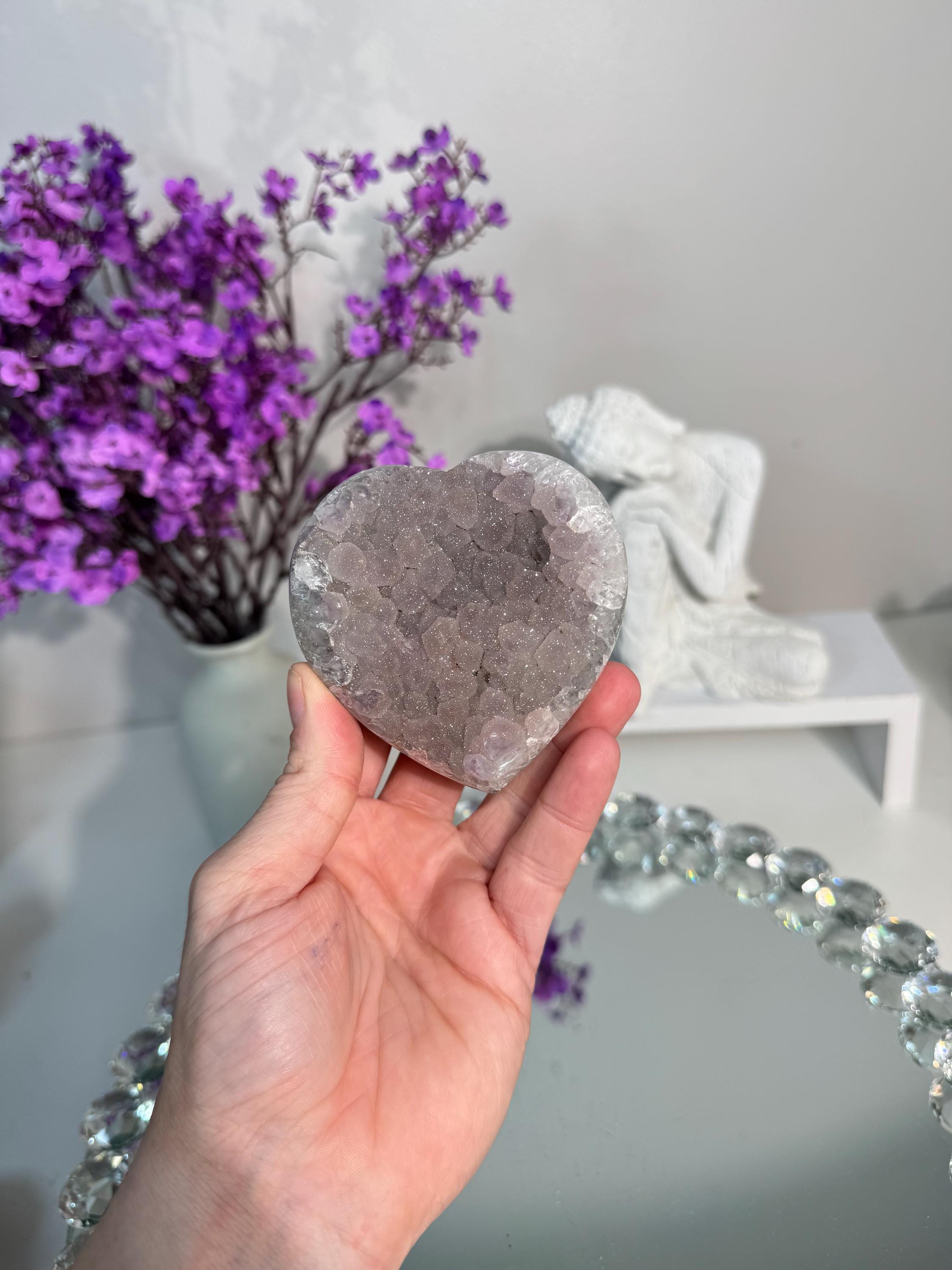 お値下げ不可♡アメジスト　シュガー　ハート シュガーアメジストハート 3169 シュガードゥルージー - Etsy 日本