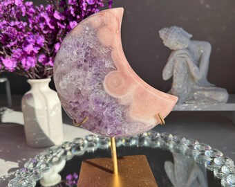 ピンクアメジストムーンとアメジスト3018 - Etsy 日本