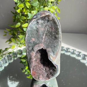 Sugar rainbow amethyst cut base  - healing crystals 2032