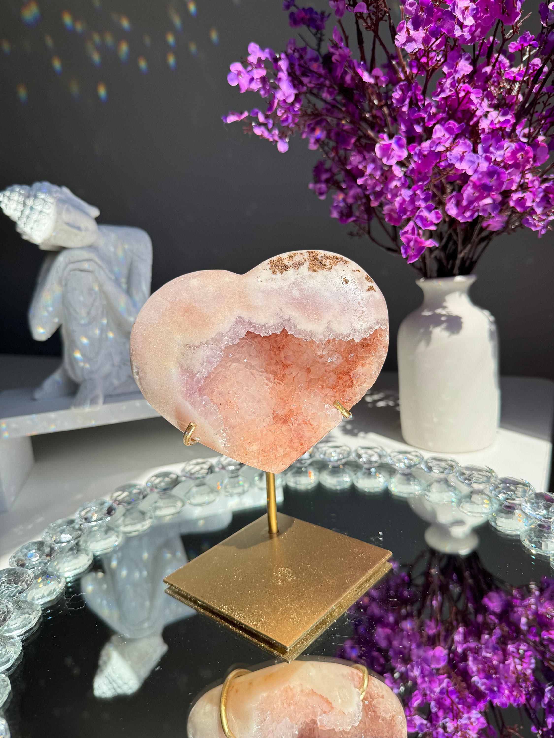 ピンクアメジストハートとアメジスト2818 - Etsy 日本