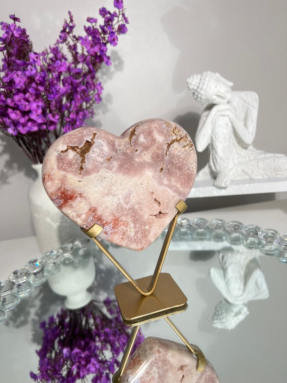 ドゥルージー ピンク アメジスト ハート アメジスト付き