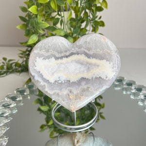 Druzy agate heart - healing crystals 1870