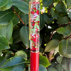 Christmas In A Pen Floating Glitter Pen, Planner Pen, Journaling, Christmas Pen, Perfect Gift